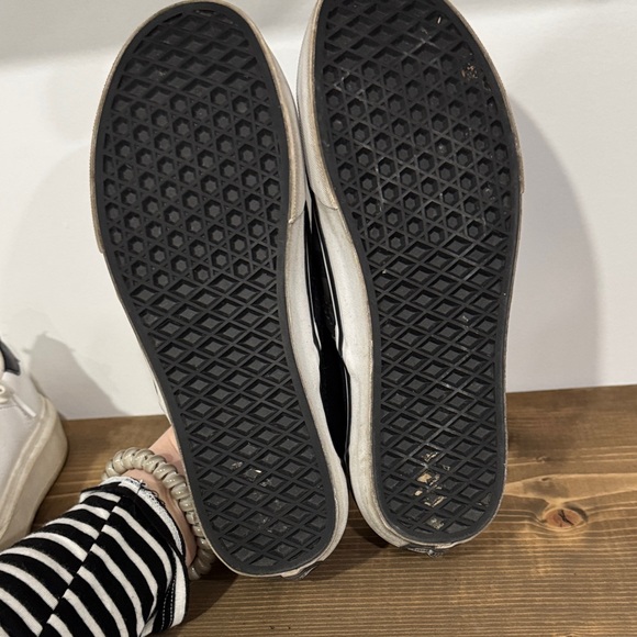 Vans Slip-On Checkerboard Canvas Loafers - Black - Picture 3 of 3